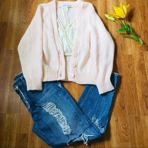 Lauren Brooke Vintage Cardigan Sweater Sz M